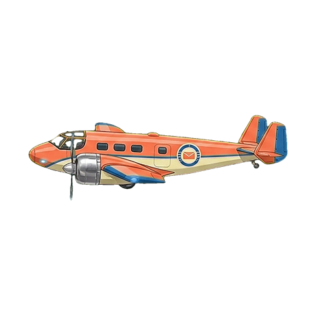 Coral Courier plane skin